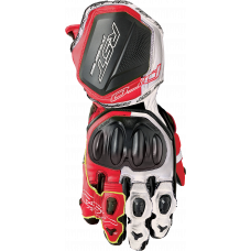 PRO SERIES GP D3O GLOVES WHITE/RED LEATHER 2XL