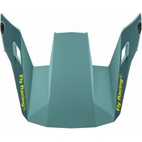 YOUTH RAYCE HELMET VISOR MATTE BLUE STONE/HI-VIS YS-YL