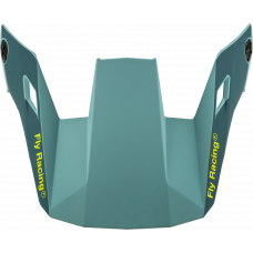 YOUTH RAYCE HELMET VISOR MATTE BLUE STONE/HI-VIS YS-YL