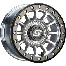 SANO BDLK WHEEL 14X7 4/137 5+2 (+10MM) BLK/AS CAST