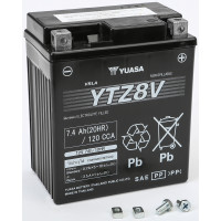 BATTERY YTZ8V SEALED FACTORY ACTIVATED