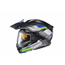 EXO-AT950 COLD WEATHER HELMET ZEC BLUE/HIVIZ 2X (DUAL PANE)