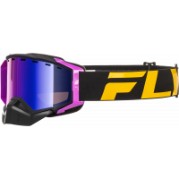 ZONE ELITE SN GOGGLE BLK/PINK W/PUR MIR/PLRZD ROSE LENS