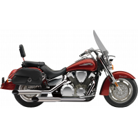 BLVD SLASHCUT SLIP ON CHROME HON VTX1300R/S/T 03-09