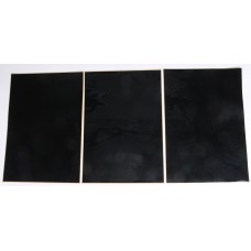 UNIVERSAL NUMBER PLATE BLACK 3/PK