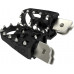 MOTO STYLE FOOTPEG SET BLACK M8 SOFTAIL