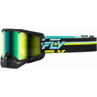 FOCUS SNOW GOGGLE BLK/HI-VIS W/GREEN MIRROR/YELLOW LENS