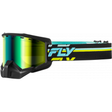 FOCUS SNOW GOGGLE BLK/HI-VIS W/GREEN MIRROR/YELLOW LENS