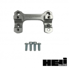 HANDLEBAR RISERS SILVER BMW