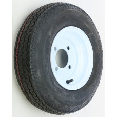 TRAILER TIRE AND WHEEL ASSEMBLY WHITE