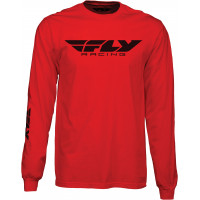 FLY CORPORATE L/S TEE RED 2X