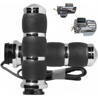 VELVET AIR HEATED CHROME TWIST GRIP