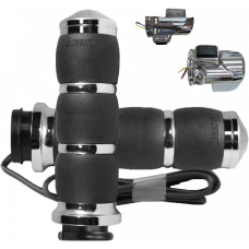 VELVET AIR HEATED CHROME TWIST GRIP
