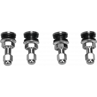 VALVE STEMS CHROME 4/PK