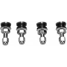 VALVE STEMS CHROME 4/PK