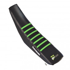 SEAT COVER BLACK W/GREEN RIBS KAW SEAT COVER BLACK W/GREEN RIBS KAW