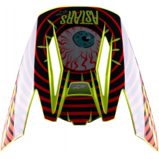 S-M5 SOLAR FLARE VISOR BLACK/RED/FLUO YELLOW