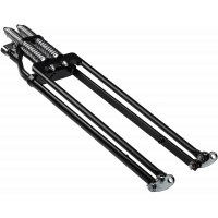 SPRINGER FORK TAPERED LEG +6 BLACK