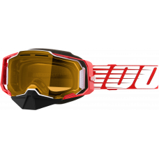 ARMEGA SNOWMOBILE GOGGLE RED W/ YELLOW LENS