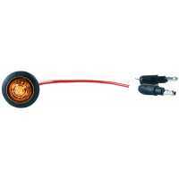 MICRONOVA ROUND LED AMBER W/GROMMET
