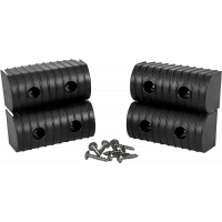 BUNK WRAP END CAP KIT 2X4 4/PACK W/ HARDWARE BLACK