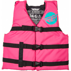 YOUTH FLOTATION VEST NEON PINK/TEAL