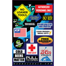 DECAL SHEET FRIDGE KIT DECAL SHEET FRIDGE KIT