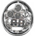 VROD LED HEADLIGHT CHROME