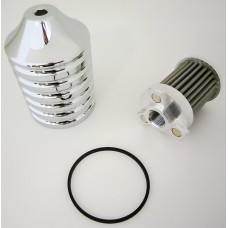 BILLET REUSABLE OIL FILTER CHROME