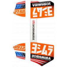 RS12 MUFFLER DECALS ORANGE RS12 MUFFLER DECALS ORANGE