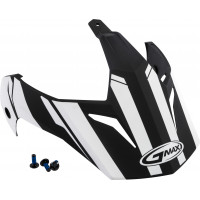 VISOR VERTICAL BLACK/WHITE W/SCREWS GM-11
