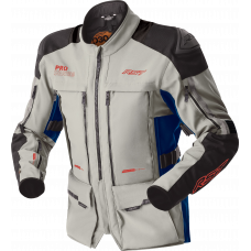 WOMENS PS ADVENTURE D3O JACKET SIL/BLU TEXTILE 2XL