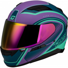 FF-98 AFTERSHOCK HELMET MATTE PURPLE/BLUE LG