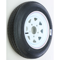 TRAILER TIRE AND WHEEL ASSEMBLY WHITE