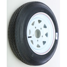 TRAILER TIRE AND WHEEL ASSEMBLY WHITE