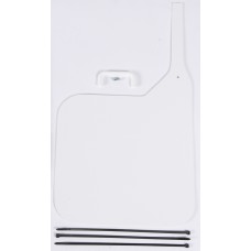 UNIVERSAL FRONT NUMBER PLATE (WHITE)