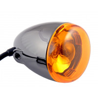 TURN SIGNAL ASSEMBLY BULLET STYLE BLACK NICKEL