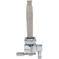 POWER-FLO PETCOCK CHROME 22MM RES BARB DOWN