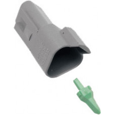 3-WIRE GREY DEUTSCH RCPTCL & WDGLCK HD# 72123-94GY
