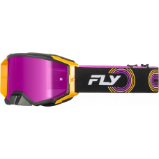 ZONE ELITE GOGGLE BLK/YEL/PUR W/ MAGENTA MIRROR/SMOKE LENS