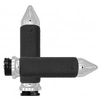 CABLE THROTTLE MEMORY FOAM GRIP CHROME