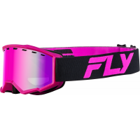 YTH FOCUS SNOW GOGGLE BLK/PINK W/ PINK MIRROR/ROSE LENS