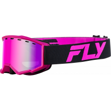 YTH FOCUS SNOW GOGGLE BLK/PINK W/ PINK MIRROR/ROSE LENS