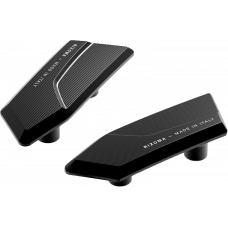 MIRROR BLOCK OFF PLATES PAIR BLACK BMW