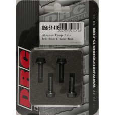 ALUMINUM FLANGE BOLTS TITANIUM M6X16MM 4/PK