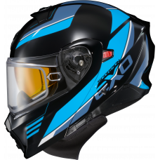 EXO-GT930 COLD WEATHER HELMET MODULUS BLK/BLU 2X (DUAL PANE)
