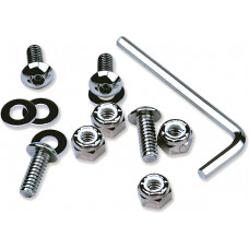 CHROME LICENSE PLATE FRAME HARDWARE
