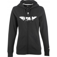 WOMEN'S FLY CORPORATE ZIP UP HOODIE BLACK LG
