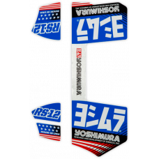 RS12 MUFFLER DECALS BLUE RS12 MUFFLER DECALS BLUE