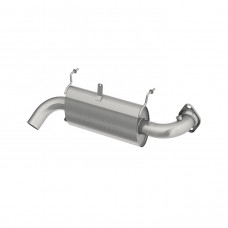 SINGLE SLIP-ON SYSTEM W/ OVAL SPORT MUFFLER CHROME